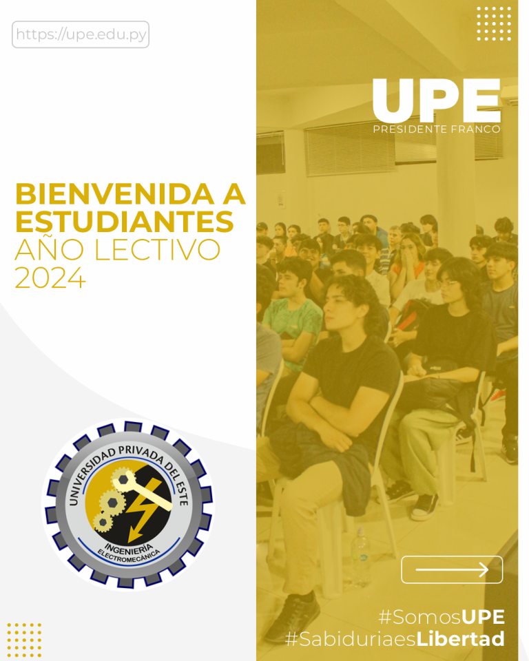 Bienvenida a estudiantes: Carrera de Ingeniería Electromecánica